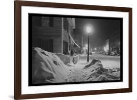 Snowy Night in Woodstock, Vermont-Marion Post Wolcott-Framed Premium Giclee Print