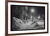 Snowy Night in Woodstock, Vermont-Marion Post Wolcott-Framed Premium Giclee Print