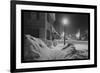 Snowy Night in Woodstock, Vermont-Marion Post Wolcott-Framed Premium Giclee Print