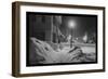 Snowy Night in Woodstock, Vermont-Marion Post Wolcott-Framed Premium Giclee Print
