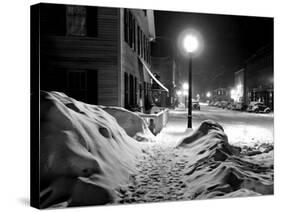 Snowy Night, Woodstock, Vermont, 1940-Marion Post Wolcott-Stretched Canvas