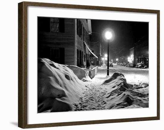 Snowy Night, Woodstock, Vermont, 1940-Marion Post Wolcott-Framed Photo