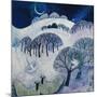 Snowy Night-Lisa Graa Jensen-Mounted Giclee Print