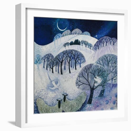 Snowy Night-Lisa Graa Jensen-Framed Giclee Print