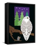 Snowy Owl-Marie Sansone-Framed Stretched Canvas