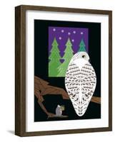 Snowy Owl-Marie Sansone-Framed Giclee Print