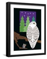 Snowy Owl-Marie Sansone-Framed Giclee Print