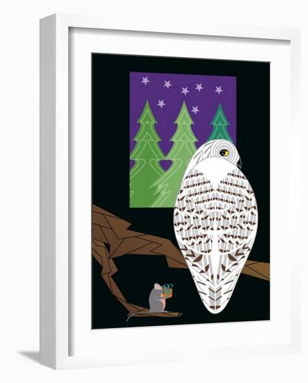 Snowy Owl-Marie Sansone-Framed Giclee Print