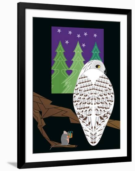 Snowy Owl-Marie Sansone-Framed Giclee Print