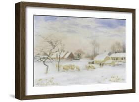 Snowy Pastures-Peter Ghent-Framed Giclee Print