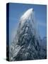 Snowy Peak on Antarctic Coast-George Lepp-Stretched Canvas