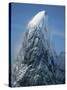 Snowy Peak on Antarctic Coast-George Lepp-Stretched Canvas