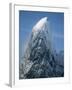 Snowy Peak on Antarctic Coast-George Lepp-Framed Photographic Print