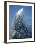 Snowy Peak on Antarctic Coast-George Lepp-Framed Photographic Print