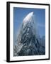 Snowy Peak on Antarctic Coast-George Lepp-Framed Photographic Print