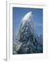 Snowy Peak on Antarctic Coast-George Lepp-Framed Photographic Print