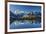 Snowy peaks of Dent Du Geant and Grandes Jorasses are reflected in Lac Blanc, Haute Savoie, France,-ClickAlps-Framed Photographic Print