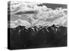Snowy Peaks of the Olympic Mountains-Peter Stackpole-Stretched Canvas