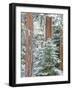 Snowy Pine Forest 3-Don Paulson-Framed Giclee Print