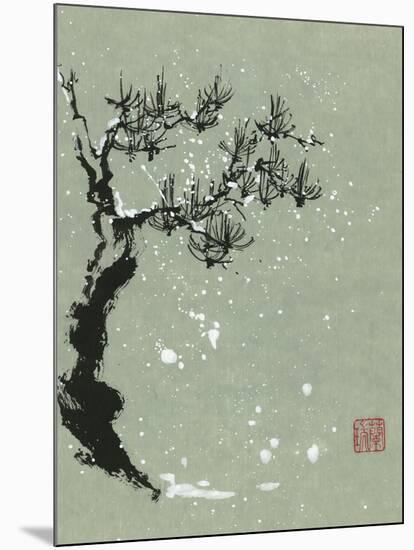 Snowy Pine I-Nan Rae-Mounted Art Print