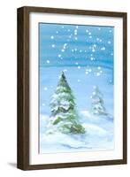 Snowy Pines-Lanie Loreth-Framed Art Print