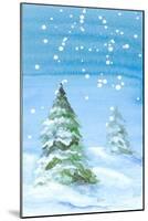 Snowy Pines-Lanie Loreth-Mounted Art Print