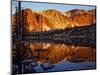 Snowy Range Reflected in Mirror Lake-Steve Terrill-Mounted Photographic Print