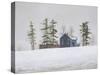 Snowy Ridgeline-David Knowlton-Stretched Canvas