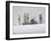 Snowy Ridgeline-David Knowlton-Framed Giclee Print