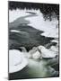 Snowy River and Winter Landscape, Yellowstone National Park, UNESCO World Heritage Site, Wyoming, U-Kimberly Walker-Mounted Photographic Print