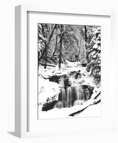 Snowy River (Waterfall)-null-Framed Art Print