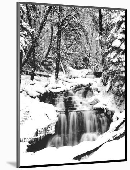 Snowy River (Waterfall)-null-Mounted Art Print