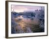 Snowy Riverscape, Vindelfjallen Nr, Umea, Sweden-Christer Fredriksson-Framed Photographic Print