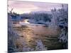Snowy Riverscape, Vindelfjallen Nr, Umea, Sweden-Christer Fredriksson-Mounted Photographic Print