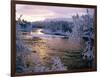 Snowy Riverscape, Vindelfjallen Nr, Umea, Sweden-Christer Fredriksson-Framed Photographic Print