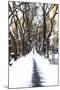 Snowy road Central Park-Philippe Hugonnard-Mounted Giclee Print