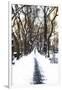 Snowy road Central Park-Philippe Hugonnard-Framed Giclee Print