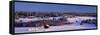 Snowy Rural Landscape Oestra Tavelsjoe Sweden-null-Framed Stretched Canvas