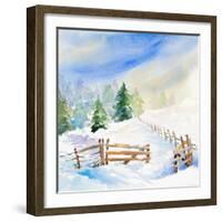 Snowy Serenity I-Lanie Loreth-Framed Art Print