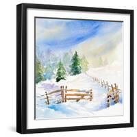 Snowy Serenity I-Lanie Loreth-Framed Art Print