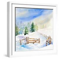 Snowy Serenity I-Lanie Loreth-Framed Art Print