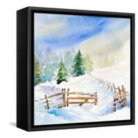 Snowy Serenity I-Lanie Loreth-Framed Stretched Canvas