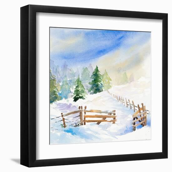 Snowy Serenity I-Lanie Loreth-Framed Art Print