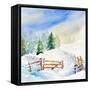 Snowy Serenity I-Lanie Loreth-Framed Stretched Canvas