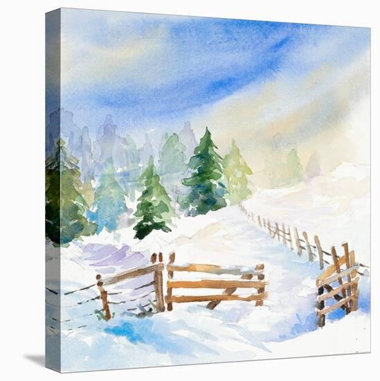 Snowy Serenity I-Lanie Loreth-Stretched Canvas