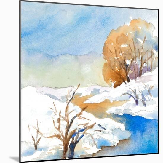 Snowy Serenity II-Lanie Loreth-Mounted Art Print