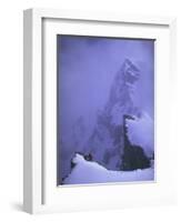 Snowy Shishapangma, Tibet-Michael Brown-Framed Photographic Print