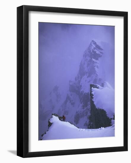 Snowy Shishapangma, Tibet-Michael Brown-Framed Photographic Print