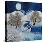 Snowy Silence, 2021 (Acrylics on Canvas)-Lisa Graa Jensen-Stretched Canvas