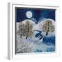 Snowy Silence, 2021 (Acrylics on Canvas)-Lisa Graa Jensen-Framed Giclee Print